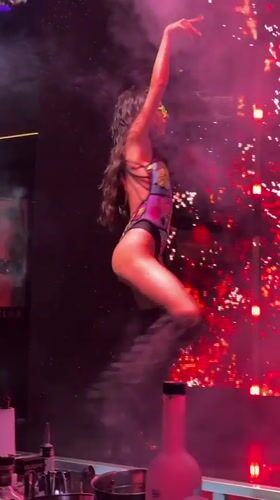 Club night in Nesebar with dancers, LED stages, and DJ sets