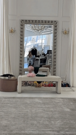 Woman in pajamas spotted in Los Angeles design studio