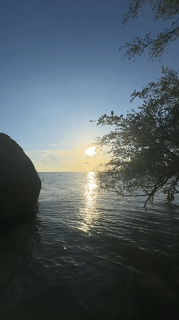 Sunset dining on Koh Phangan oceanfront