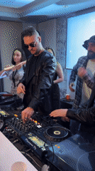 DJs perform at intimate Moscow party with dancing crowd