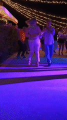 Evening dance gathering draws couples in Roseto degli Abruzzi