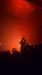 Concert with laser light show draws crowds in Pantin