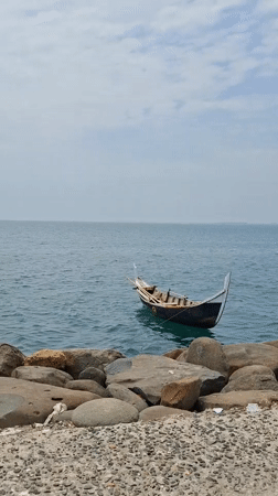 Morning fish haul on the Lhokseumawe shoreline