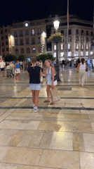 Evening wander through Málaga's lit-up historic center