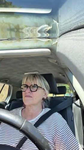 Woman observed driving car in La Fouillouse, France