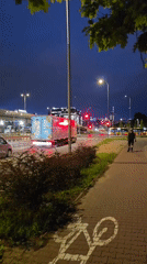 Evening around Warszawa Zachodnia — station, streets, and city lights