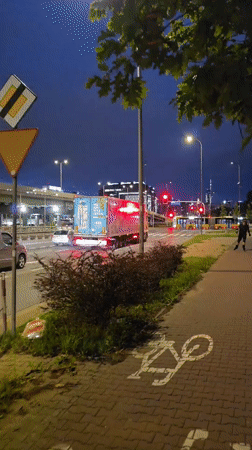 Evening around Warszawa Zachodnia — station, streets, and city lights