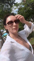 Woman documents morning routine in coastal Vietnam resort area