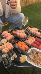 Outdoor sushi picnic observed in Kiryat Yam