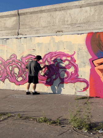 Khabarovsk waterfront at sunset: graffiti, river views, and street life