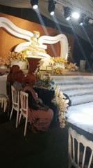 Wedding celebration held in decorated venue in Jos, Nigeria