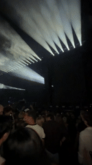 Live event underway in Riga under stage lights and haze