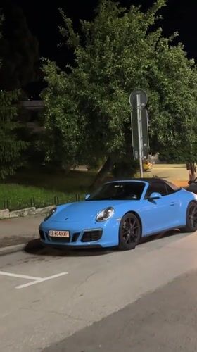 Sports car meetup cruises through historic Veliko Tarnovo streets