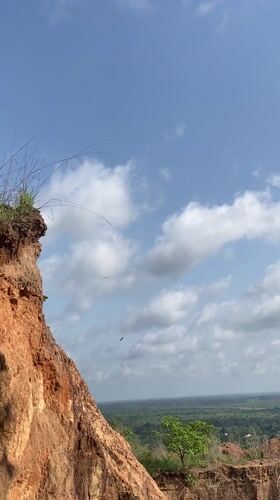 Erosion documentation captured at Achara cliffs, Nigeria morning scene