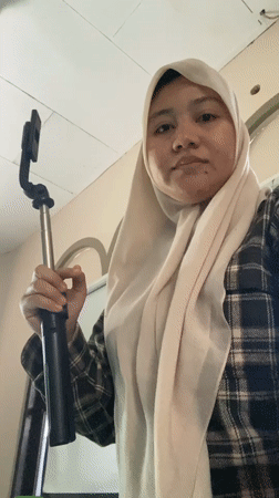 Casual selfie session at home in Banjarbaru, Indonesia