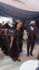 Wedding celebration features coordinated dancing and festive indoor reception