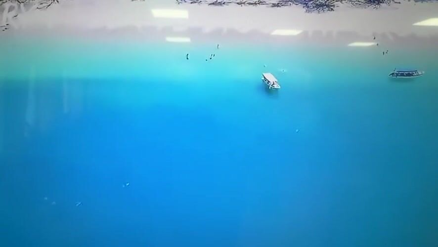 Drone footage of tropical coastlines recorded from Dnipro, Ukraine