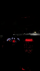 Dashcam records nighttime drive through Lovech, Bulgaria