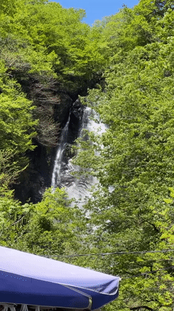 Waterfall captured on video in Kveda Makhuntseti, Georgia