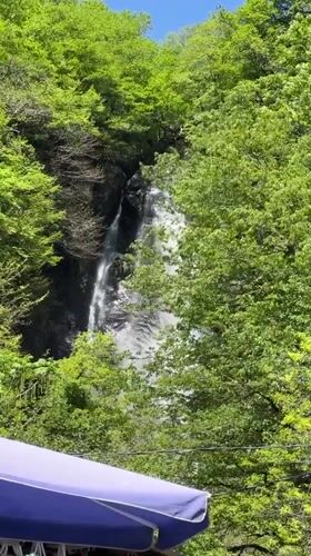 Waterfall captured on video in Kveda Makhuntseti, Georgia