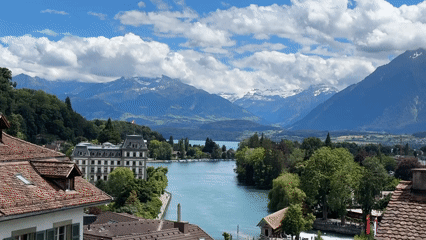 Tourist captures comprehensive visual tour of historic Thun, Switzerland