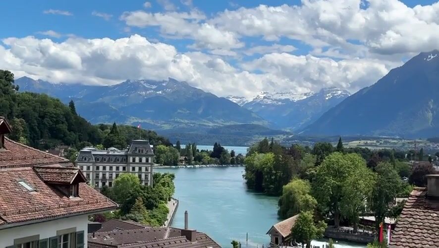 Tourist captures comprehensive visual tour of historic Thun, Switzerland