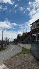 Sunday morning in Zlatograd: residential streets and sleeping orange cat