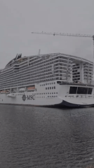 MSC cruise ship under construction at Saint-Nazaire shipyard