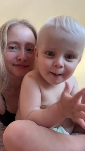 Woman documents morning moments with toddler in rural Russia