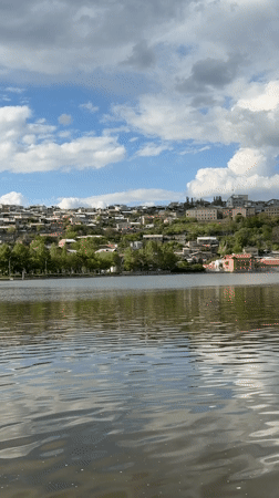 Peaceful lake views captured in Yerevan, Armenia