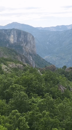 Morning mountain scenery documented in Kućišta, Montenegro