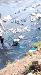 Nairobi residents clean heavily polluted river in morning operation