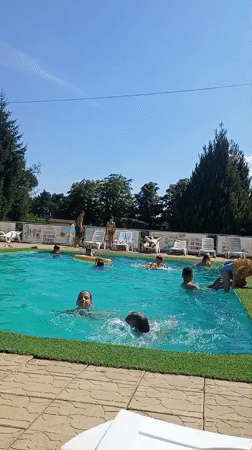Summer pool day at Vila Dorului, Molovata Nouă, Moldova