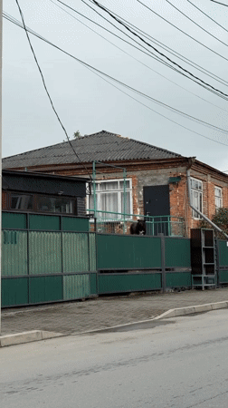 Quiet street scenes documented in Gagra, Abkhazia