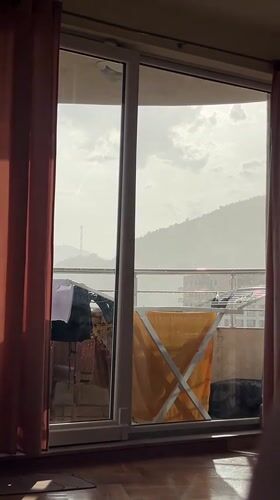 Montenegro's Adriatic resort strip on a quiet summer afternoon