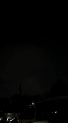 Purple lightning illuminates storm clouds over Newburgh, NY