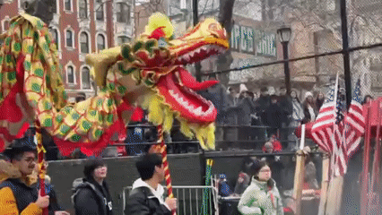 Chinese dragon dance and cultural performance draws crowds in NYC