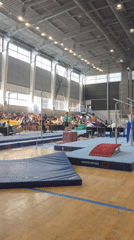 Gymnastics competition on the parallel bars in Sofia