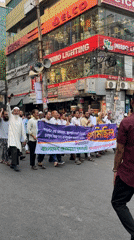 Political rally draws media coverage on Dhaka streets