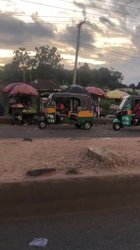 Everyday street life in Bukuru, Nigeria