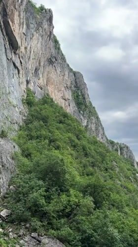 Mountain landscape filmed near Vratsa, Bulgaria