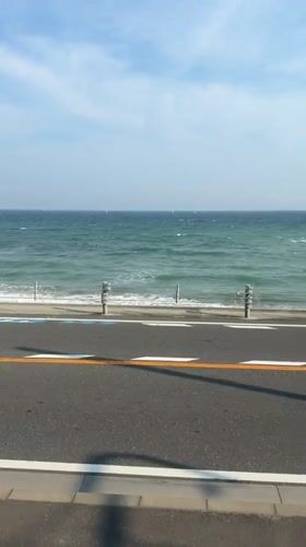 Morning coastal life documented in Kamakura, Japan over two hours
