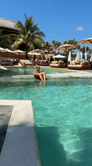Morning Resort Activities Captured in Kuta Selatan, Indonesia