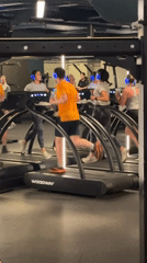 London gym hosts curved treadmill running class Monday afternoon
