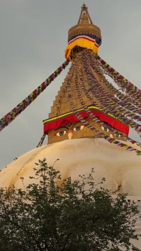 Kathmandu daily life documented around Buddhist sites and streets