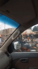 Busy roadside marketplace captured on video in Lokoja, Nigeria