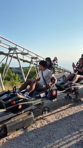 Alpine coaster runs and sunset drinks above the Bay of Kotor