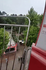 Visitor captures rainy day at Sochi amusement park and gardens