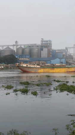 Riverside activity documented in Tarabo, Bangladesh waterway
