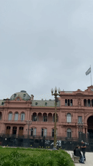 Ceremonial guard march observed at Buenos Aires Plaza de Mayo